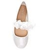 Color:White - Image 5 - Girls' Blossom Chiffon Patent Floral Flats (Youth)