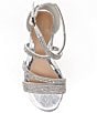 Color:Silver - Image 5 - Girls' Charrming Glitzy Rhinestone Detail Strappy Dress Sandals (Youth)