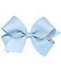 Color:Millenium Blue - Image 1 - Girls Medium Grosgrain Hair Bow