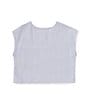 Color:Light Blue - Image 2 - Little Girls 2T-6X Front Pocket T-Shirt