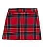 Color:Red Multi - Image 1 - Little Girls 2T-6X Plaid Skirt