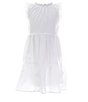 Color:White - Image 1 - Little Girls 2T-6X Sleeveless Mock Ruffle Trim Tiered Babydoll Dress