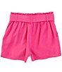Color:Fuchsia - Image 2 - Little Girls 2T-6X Tie Shorts