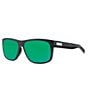 Color:Net Gray Green Mirror - Image 1 - Unisex Baffin Untangled Polarized Rectangle Sunglasses