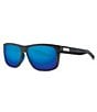 Color:Net Grey Blue Mirror - Image 1 - Unisex Baffin Untangled Polarized Rectangle Sunglasses