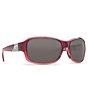 Color:Pomegranate - Image 5 - Men's Inlet Polarized UVA/UVB Protection Rectangle Sunglasses