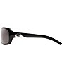Color:Black/Coral - Image 2 - Isabela UVA/UVB Protection Polarized Rectangle Sunglasses