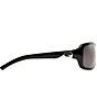 Color:Black/Coral - Image 6 - Isabela UVA/UVB Protection Polarized Rectangle Sunglasses