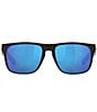 Color:Blackout/Blue - Image 2 - Men's 6S9008 Spearo Mirrored 56mm Square Polarized Sunglasses