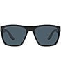Color:Matte Black/Black - Image 2 - Men's Paunch XL Polarized Square Sunglasses