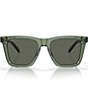Color:Olive/Gray - Image 2 - Women's 6S201554-P Keramas 54mm Polarized Square Sunglasses