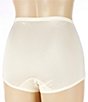 Color:Butter Cream - Image 2 - Nylon High Waist Tailored Knit Brief