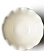 Color:White - Image 2 - Signature White Ruffle 9#double; Footed Trifle Bowl