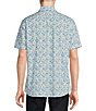 Color:Multi White - Image 2 - Big & Tall Blue Label Short Sleeve Geometric Print Woven Shirt