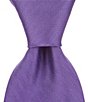 Color:Purple - Image 1 - Big & Tall Herringbone Solid Traditional 3 3/8#double; Silk Tie