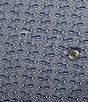 Color:Pale Grey - Image 4 - Blue Label Performance Stretch Twill Swordfish Print Short Sleeve Woven Shirt