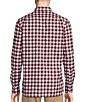 Color:Cabernet - Image 2 - Blue Label Slim Fit Small Plaid Jaspe Twill Long-Sleeve Woven Shirt
