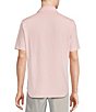 Color:Light Pink - Image 2 - Blue Label Solid Short Sleeve Jersey Coatfront Shirt