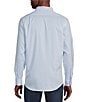Color:Aqua - Image 2 - Blue Label Stripes Of St. Tropez Collection Albini Stripe Long Sleeve Woven Shirt