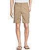Color:Khaki - Image 1 - Blue Label Tahiti Collection Madison Classic Fit Embroidered Chino Twill 9#double; Inseam Shorts