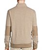 Color:Oatmeal Heather - Image 2 - Blue Label The Gamekeeper Collection Pique Double-Knit Quarter-Zip Pullover
