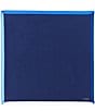 Color:Navy - Image 1 - Foster Bordered Solid Pocket Square