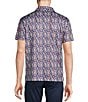 Color:Purple - Image 2 - Haegen Full Knit Printed Short Sleeve Shirt