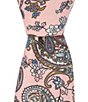 Color:Pink - Image 1 - Majestic Floral Print 3#double; Woven Tie