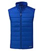 Color:Tour Blue - Image 1 - Evoke Hybrid Eco Soft-Shell Zip-Front Vest