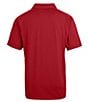 Color:Arkansas Razorbacks Cardinal Red - Image 2 - NCAA SEC Prospect Textured Stretch Short Sleeve Polo Shirt