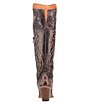Color:Chocolate - Image 3 - Kommotion Leather Over-the-Knee Western Boots