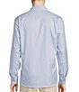 Color:Forever Blue - Image 2 - Daniel Cremieux Signature Houndstooth Albini Cotton Long Sleeve Shirt