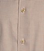 Color:Tan - Image 4 - Daniel Cremieux Signature Houndstooth Albini Cotton Long Sleeve Shirt