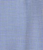 Color:Medium Blue - Image 4 - Daniel Cremieux Signature Label Canclini Cotton Dobby Houndstooth Long Sleeve Woven Shirt