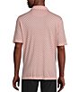 Color:Blush - Image 2 - Daniel Cremieux Signature Label Geometric Print Slub Short Sleeve Coatfront Shirt