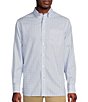 Color:Lucent White - Image 1 - Daniel Cremieux Signature Label Non-Iron Plaid Basket Weave Long Sleeve Woven Shirt