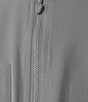 Color:Grey - Image 4 - Daniel Cremieux Signature Label Nylon Ripstop Half-Zip Vest