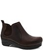 Color:Antique Brown Oiled - Image 1 - Frankie Oiled Leather Chelsea Booties