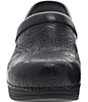 Color:Black Floral Tooled - Image 4 - LT Pro Floral Tooled Leather Clogs
