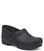 Color:Black Oiled - Image 1 - Professional Leather Slip-On Clogs