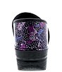 Color:Dotty Abstract Patent - Image 3 - Professional Dotty Abstract Print Patent Leather Slip-On Clogs