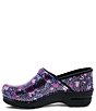 Color:Dotty Abstract Patent - Image 4 - Professional Dotty Abstract Print Patent Leather Slip-On Clogs
