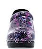 Color:Dotty Abstract Patent - Image 5 - Professional Dotty Abstract Print Patent Leather Slip-On Clogs