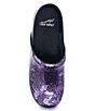 Color:Dotty Abstract Patent - Image 6 - Professional Dotty Abstract Print Patent Leather Slip-On Clogs