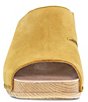 Color:Yellow Milled Nubuck - Image 5 - Tandi Nubuck Suede Block Heel Slides