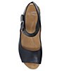 Color:Black - Image 5 - Tiana Ankle Strap Wedge Clog Sandals