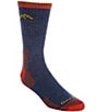 Color:Denim - Image 1 - Midweight Hiker Micro Crew Socks
