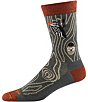 Color:Forest - Image 2 - Woody Wool Blend Lifestyle Crew Socks