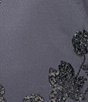 Color:Gray - Image 4 - Glitter Mesh Corset With High Slit And Sash Grown