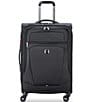 Color:Black - Image 1 - Velocity Softside 24#double; Expandable Spinner Suitcase